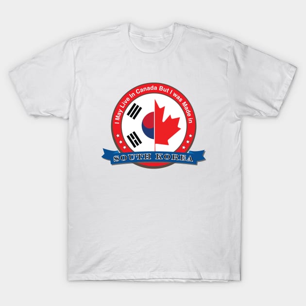 South Korea Canadian T-Shirt by Estudio3e